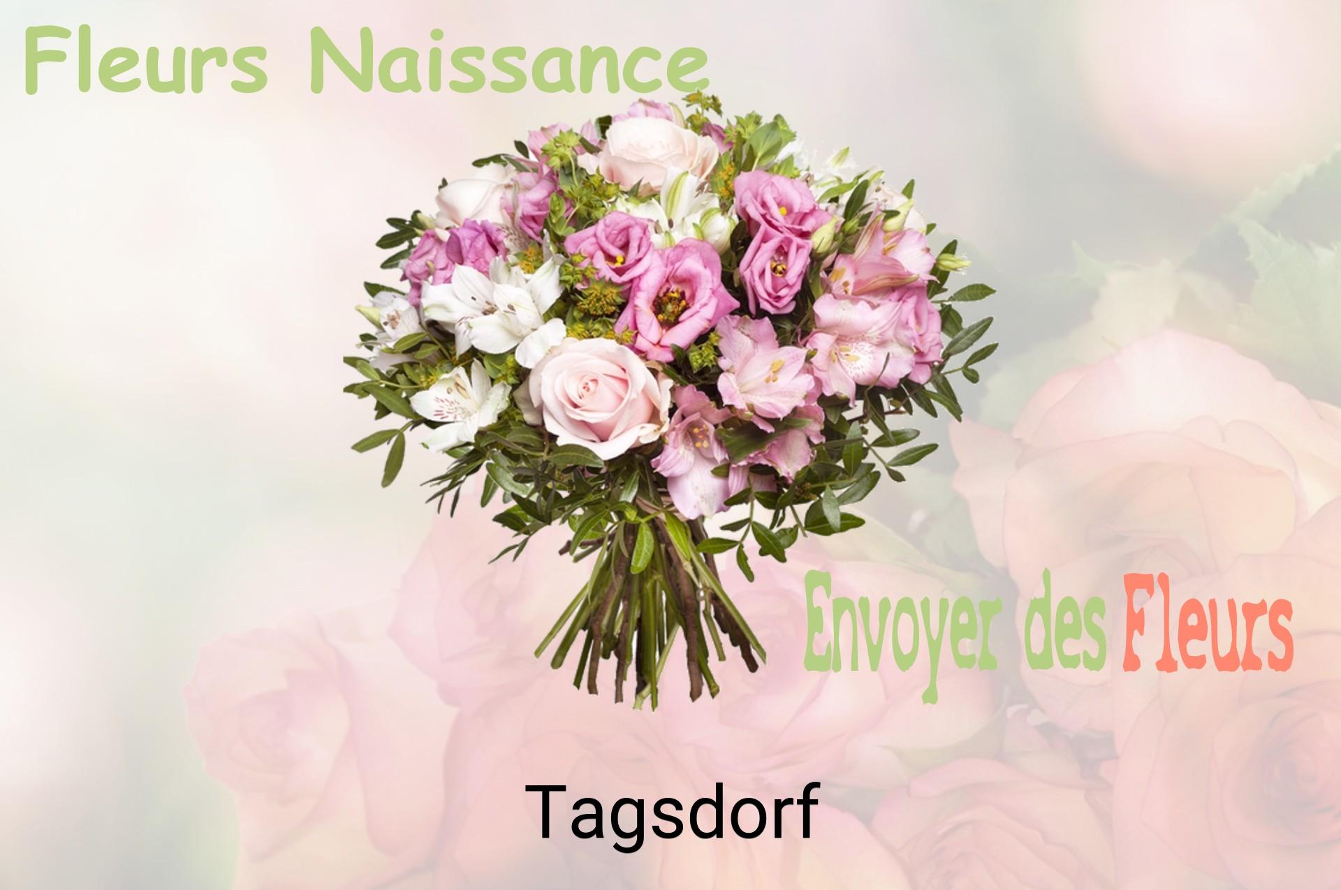 Bouquet de fleurs de naissance livré à Tagsdorf