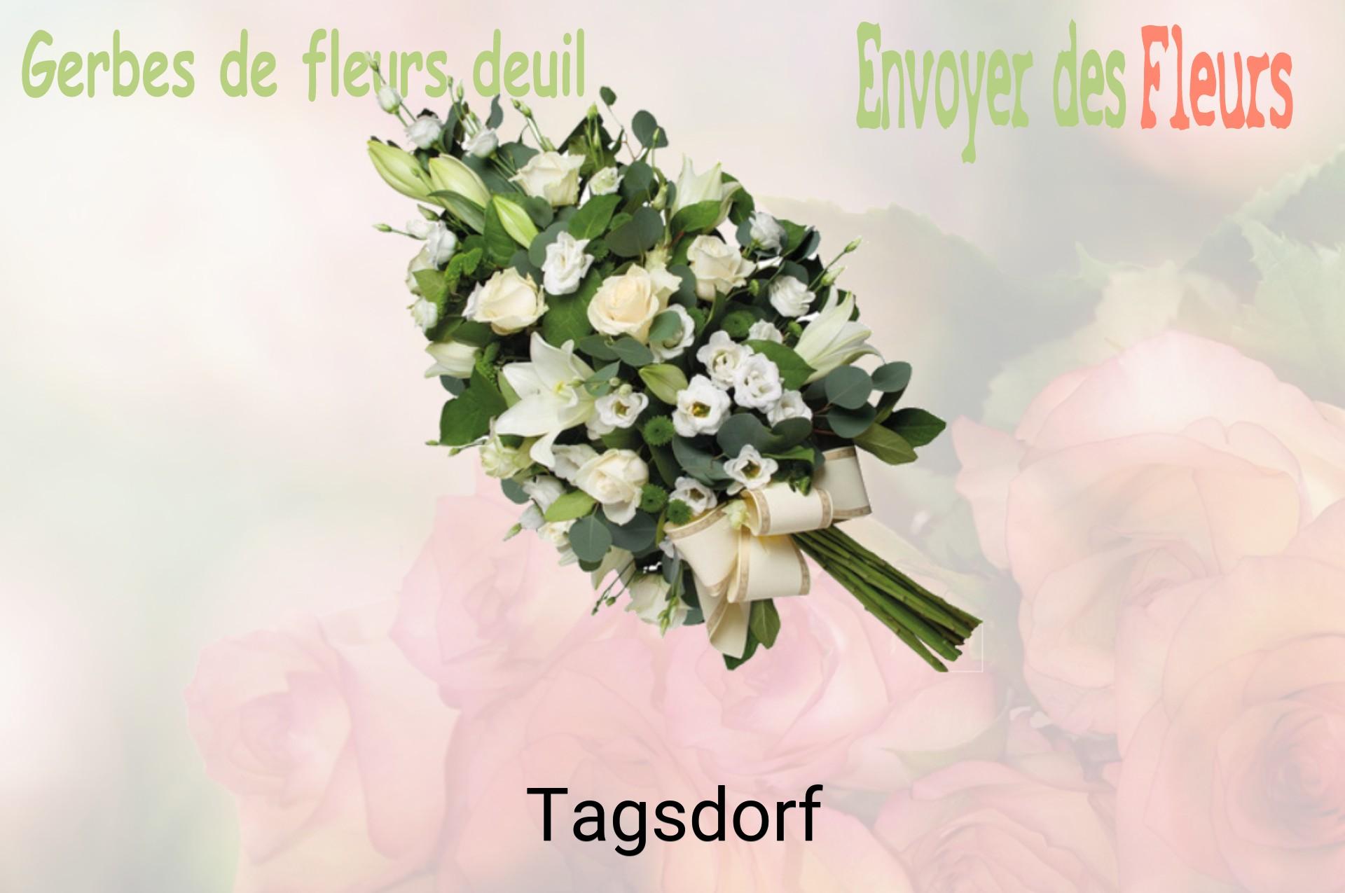 Gerbe de fleurs de deuil livrée à Tagsdorf